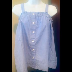 J CREW Sz 6 summer pin stripe top